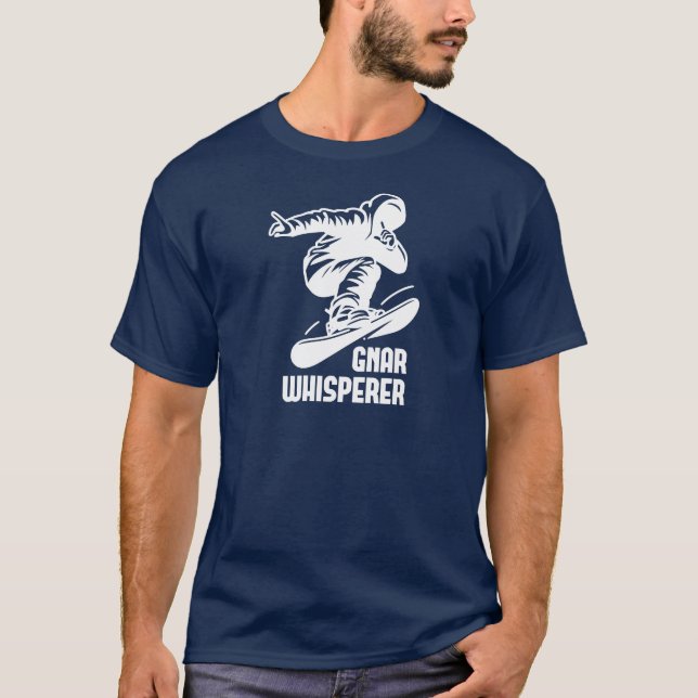 Gnar Whisperer Snowboarding T-Shirt (Front)