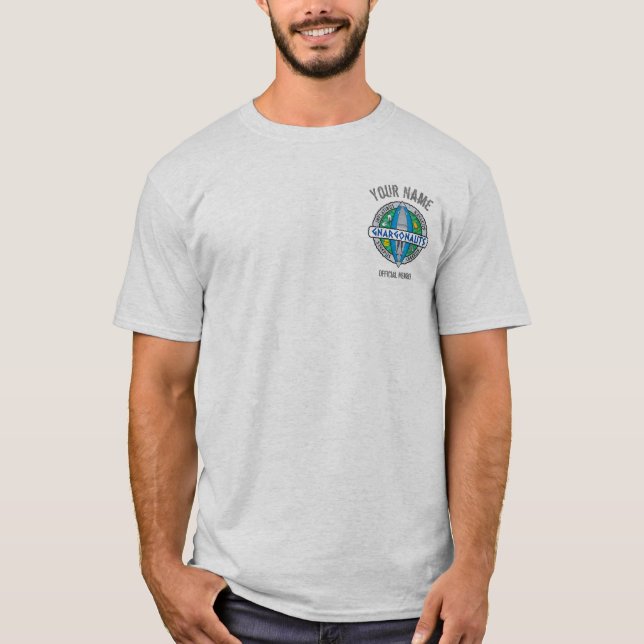 Gnargonauts - Back Print with Personalised Front T-Shirt (Front)