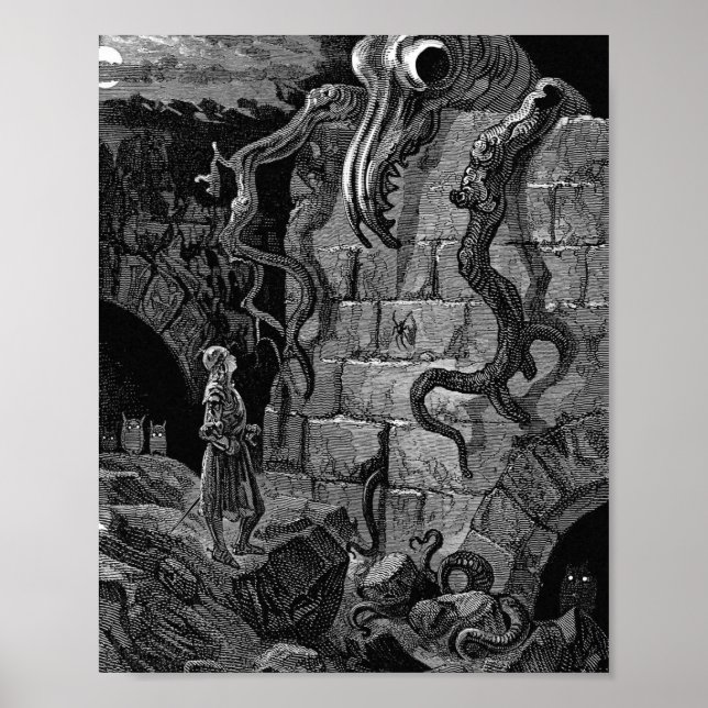 Gnarled Monster By Gustave Dore Poster (Front)