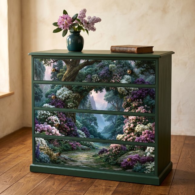 Gnarled Tree Arch Enchanted Forest Path Decoupage Tissue Paper (Creator Uploaded)