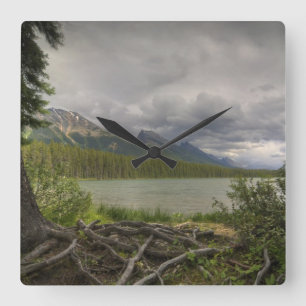 Gnarled Tree Square Wall Clock
