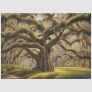 Gnarly Oak Spanish Moss Low Country Decoupage Tissue Paper