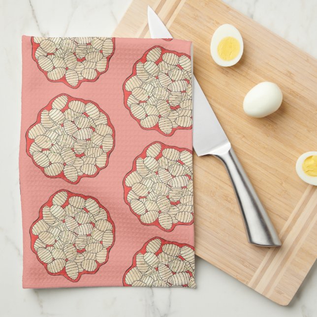 Gnocchi Italian Cuisine Food Potato Dumpling Pasta Tea Towel (Quarter Fold)