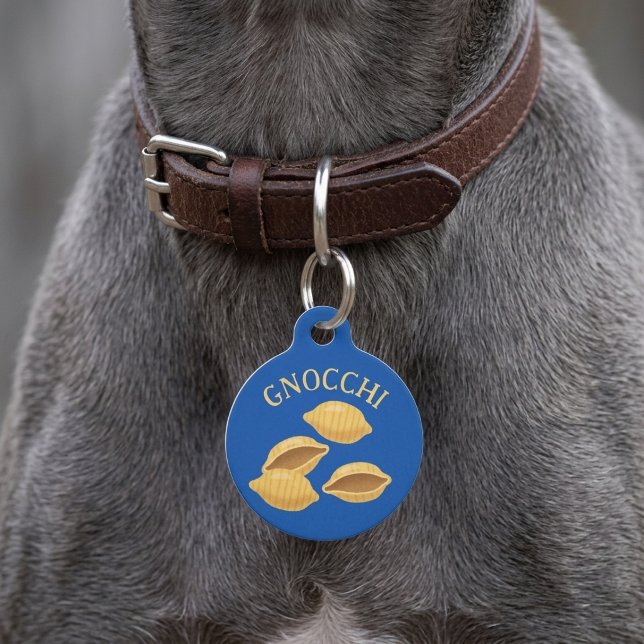 Gnochhi Name Personalised Dog Cat Pet ID Tag (Creator Uploaded)