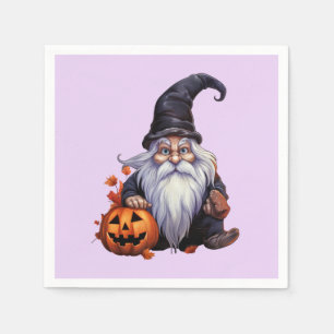 Gnom gnome Halloween Napkin