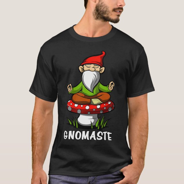 Gnomaste Yoga Gnome T-Shirt (Front)