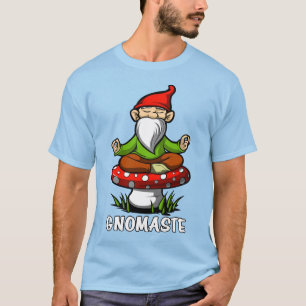 Gnomaste Zen Yoga Garden Gnome Meditation T-Shirt
