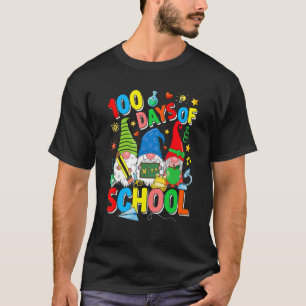 Gnome 100 Days Of School Gnomes Teacher Student Ki T-Shirt