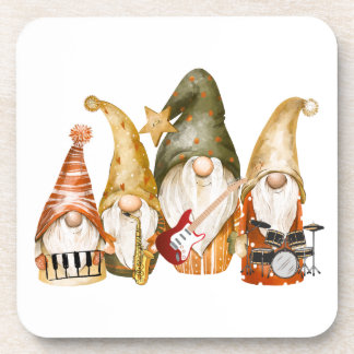 Gnome 4 Piece Band on a Coaster
