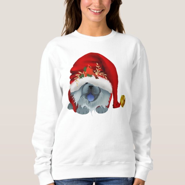 GNOME 4 THE CHOWLIDAYS - Blue Chow  sweatshirt (Front)