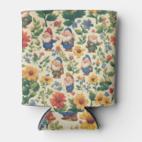 Gnome a flower pattern design
