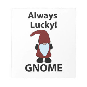 Gnome Always Lucky Gnome Notepad