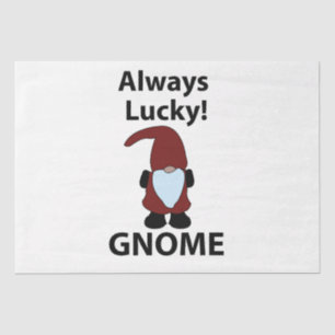 Gnome Always Lucky Gnome Tissue Paper