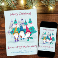 Gnome and Christmas Trees Funny Pun
