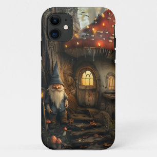 Gnome and mushroom house design Case-Mate iPhone case
