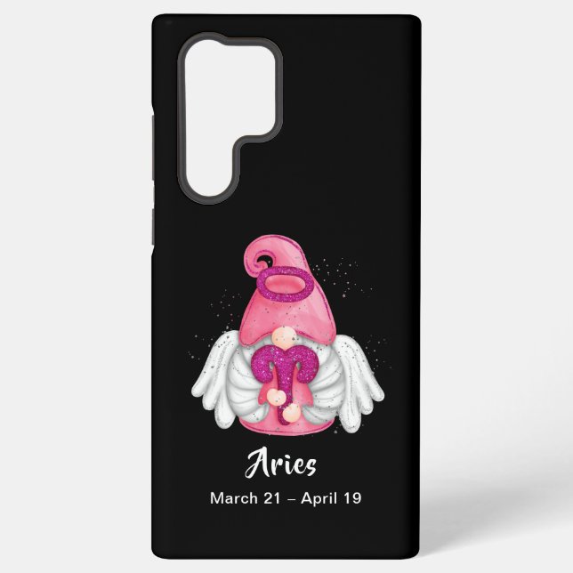 Gnome Aries Astrology Sign Angel S21 Ultra Samsung Galaxy S22 Ultra Case (Back)