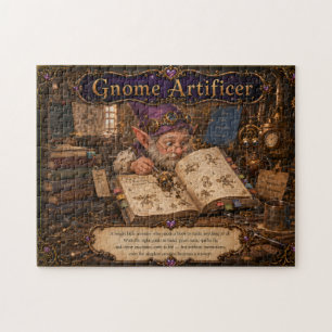 Gnome Artificer Clockwork Inventor Jigsaw Puzzle