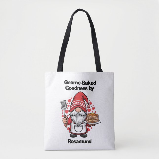 Gnome at home design tote bag (Front)