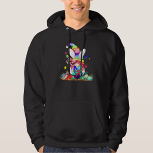 Gnome Autism Easter Bunny Spring Gnome Easter Egg Hoodie