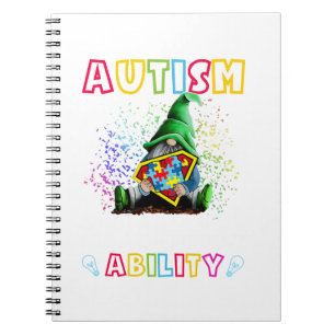 Gnome Autism It'S Not A Disability It'S A Differen Notebook