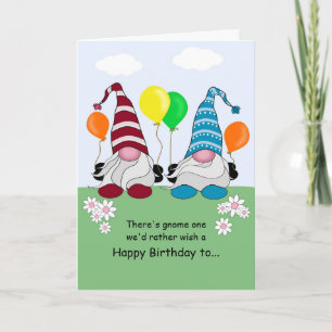 Gnome Birthday Card