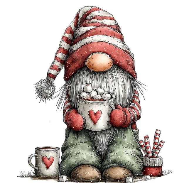 Gnome Ceramic Oval Christmas Ornament (Creator Uploaded)