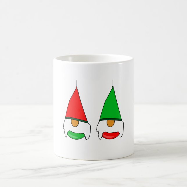 Gnome Christmas Bauble Coffee Mug (Center)