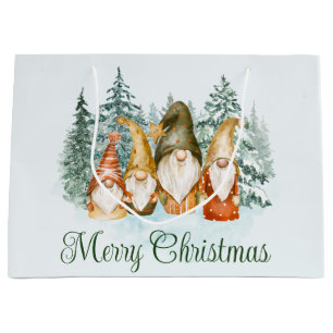 Gnome Christmas Gift Bag
