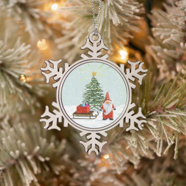 Gnome Christmas Ornament (Tree)