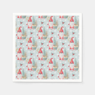 Gnome Christmas Pattern Napkin