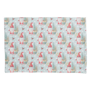 Gnome Christmas Pattern Pillowcase