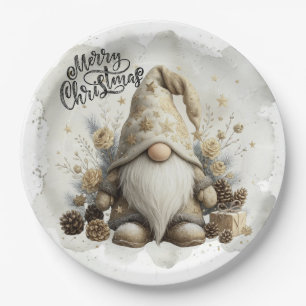 Gnome Christmas Plate