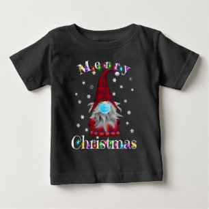 Gnome Christmas Pyjamas Face Mask - Garden Gnome Baby T-Shirt