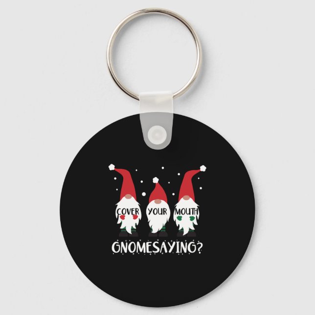 Gnome Christmas Shirts For Women Gnome Christmas F Key Ring (Front)