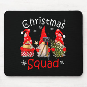Gnome Christmas Squad Group Matching Christmas Par Mouse Pad