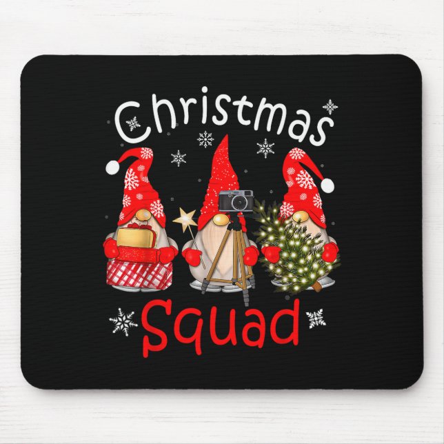 Gnome Christmas Squad Group Matching Christmas Par Mouse Pad (Front)