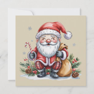 Gnome Christmas Winter Season Gnomes Lover Holiday Card