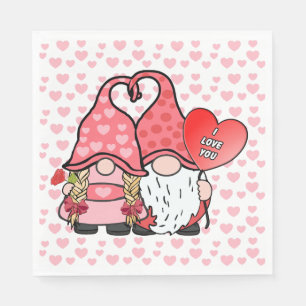 Gnome Couple Napkin