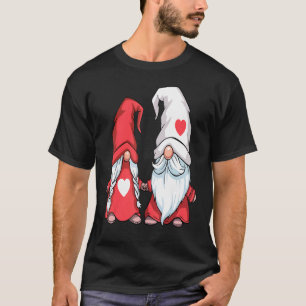 Gnome Couple Valentines Day Cute Heart Love V Day T-Shirt
