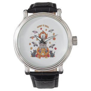 Gnome Cute Pumpkin Halloween Watch