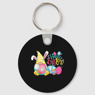 Gnome Easter Egg Hunt Gnomes Bunny Happy Easter Da Key Ring