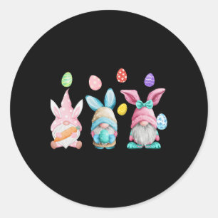 Gnome Easter Outfit Eastern Tees Classic Round Sticker