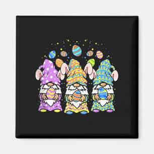 Gnome Easter Women Girls Spring Easter Bunny Egg H Magnet