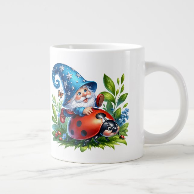 Gnome - Extra-large coffee mug (Right)