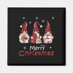 Gnome Family Christmas For Women Men - Buffalo Pla Magnet