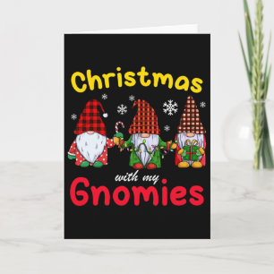 Gnome Family Christmas For Women Men Gnome Lover Card