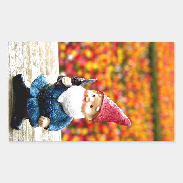 Gnome Field Rectangular Sticker (Front)
