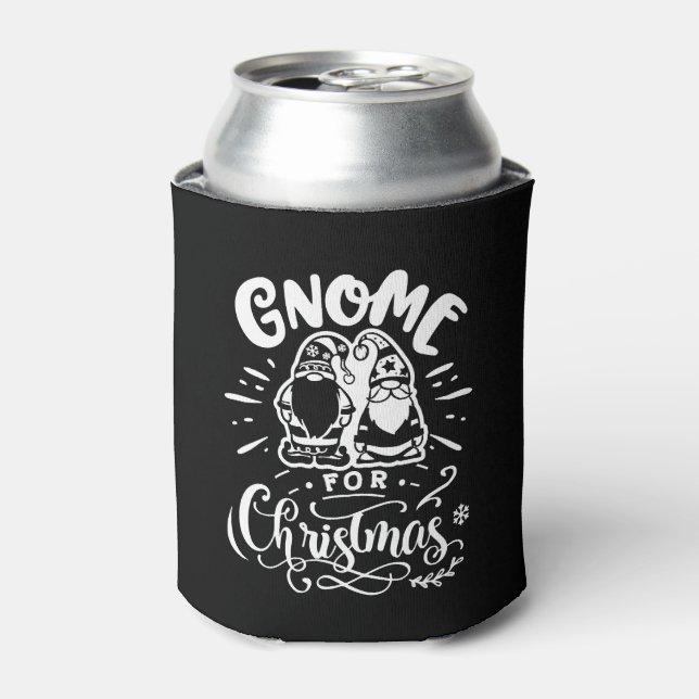 Gnome for Christmas  Can Cooler (Can Front)
