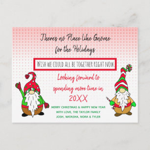 Gnome for Christmas, Social DIstancing Holiday Postcard