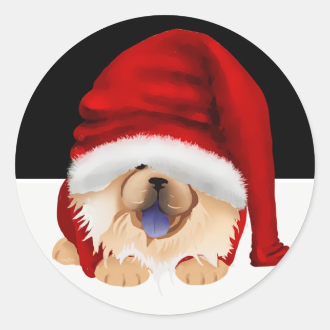GNOME for the Chowlidays red chow stickers (Front)